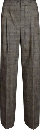Pinko Plumeria Pantalone Misto - Dames - Wijde Broeken - Beige - S - Broeken