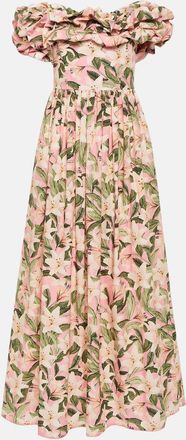 Agua Bendita Espliego floral cotton maxi dress