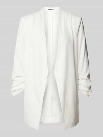 DKNY Blazer mit offener Vorderseite in Offwhite, Gr&ouml;&szlig;e L
