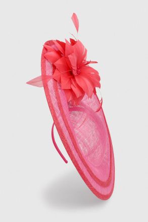 Karen Millen Womens Flower Trim Detail Fascinator - Light Pink - One Size