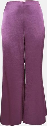 Vince Mauve Pink Satin Flared Trousers