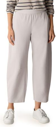 Eileen Fisher High Waist Ankle Pants in Dove at Nordstrom, Size Xx-Small