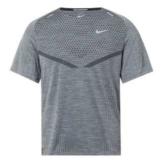 Nike Mens Nike Dri-FIT ADV TechKnit Ultra Solid Color Reflective Running Sports Short Sleeve Gray DM4754-010