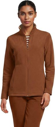 Lands End Anyweather Fleece Full Zip Jacket in Rich Ginger Brown/light Camel at Nordstrom, Size X-Small