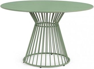 Konte Design Mesa redonda de acero verde ø 120 cm
