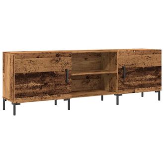 Berkfield Home TV Cabinet Old Wood 150x30x50 cm Engineered Wood in Brown | Size: 150 x 30 x 50 cm