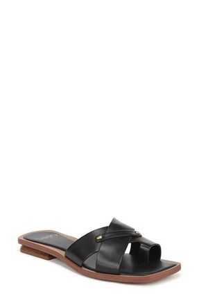 Franco Sarto Etta Toe Loop Sandal in Black at Nordstrom, Size 7.5