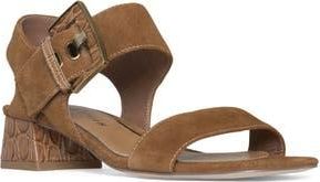 Donald J Pliner Croc Embossed Heel Sandal in Saddle at Nordstrom Rack, Size 5.5