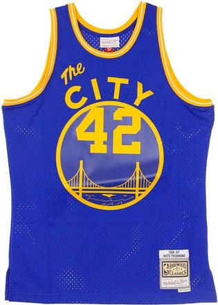 Mitchell & Ness Retro NBA Basketball Tanktop - Heren - Fitness - Blauw - L - Polyester - Fitness