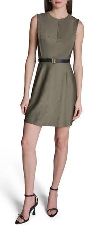 BCBGeneration Sleeveless Belted Minidress in Moss at Nordstrom, Size 12