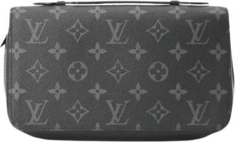 Louis Vuitton Pre-owned Long wallet (bi-fold) - Heren - Vintage Clutch - Zwart - ONE Size - Vintage