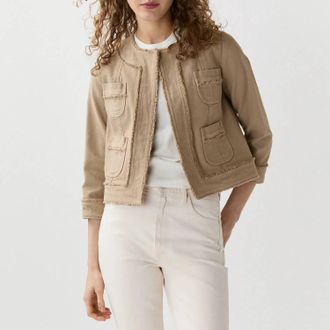 Ann Mashburn Kiki Jacket In Khaki
