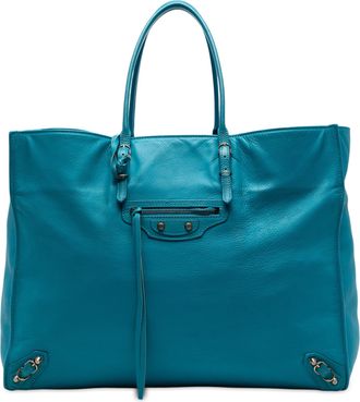 Balenciaga Tweedekans Lederen A4 Papier Tas