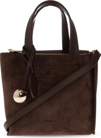 Furla Divide Bag - Dames - Handtassen - Bruin - ONE Size - Su&egrave;de - Tassen