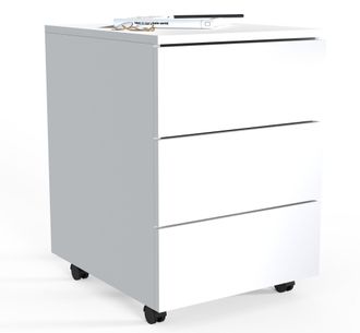 ebuy24 Ebuy24 - Vcm Roll Container Contenedor Lateral Con Cajones Dimensiones Aprox. Al. 55 X An. 39 X P. 45 Cm Contenedor De Oficina - Dalosa 3 Cajones (bla
