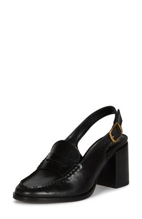 Vince Camuto Grinie Slingback Penny Loafer Pump in Black at Nordstrom, Size 8.5