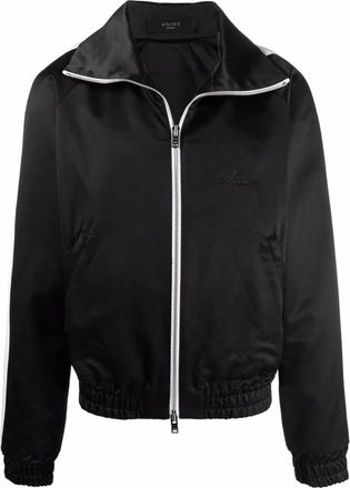 Amiri Satin Track Jacket with Side Stripe