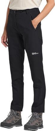 Jack Wolfskin Outdoorhose JACK WOLFSKIN ANDUR PANTS W, Damen, Gr. 42, Normalgr&ouml;ssen, schwarz, Oberstoff: 70% POLYAMID, 20% POLYAMID, 10% ELASTHAN; Kontrastmaterial 