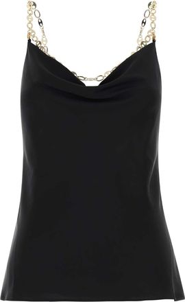 Paco Rabanne Black Satin Top