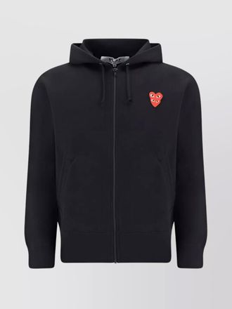 Comme Des Gar&ccedil;ons cotton hoodie adjustable drawstring