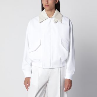 Bottega Veneta White Cotton Jacket