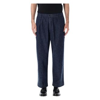 Universal Works Oxford Pant - Heren - Broeken - Blauw - Maat: W34 Katoen