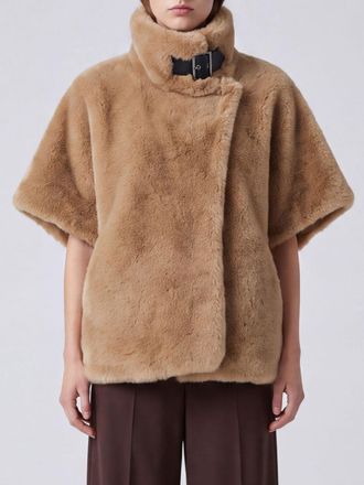 Pinko Cappotto corto Comodino in pelliccia sintetica con collo alto