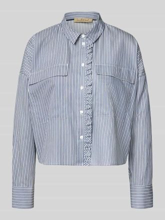 Smith & Soul Regular Fit Bluse mit Brusttaschen in Dunkelblau, Größe XXL