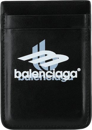 Balenciaga Cash Magnet Leather Card Holder