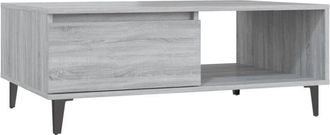 vidaXL Vidaxl - Mesa de centro madera de ingeniería gris Sonoma 90x60x35 cm