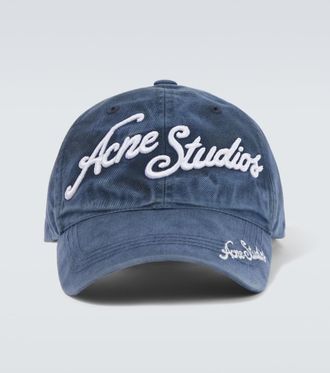 Acne Studios Logo cotton twill baseball cap