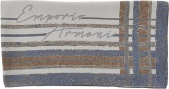Emporio Armani Silk scarf with print Woman One Size
