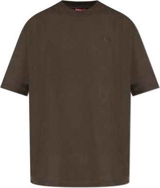 Diesel Tops, Heren, Bruin, S, Katoen, T-Boggy-Megoval-D