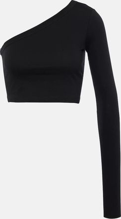 Rick Owens One-shoulder cotton crop top