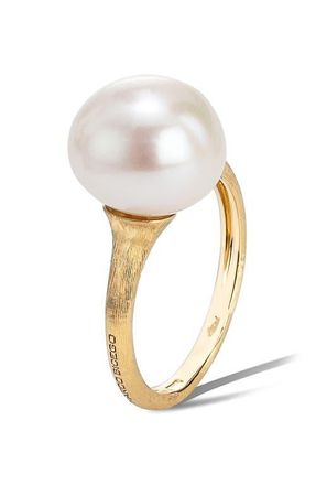 Marco Bicego Africa Boule Pearl Ring in Pearl/Yellow Gold at Nordstrom, Size 7