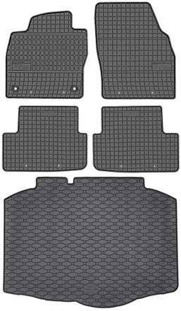 OEM Juego De Alfombrillas De Goma Para Coche Y Alfombrilla Para Maletero Para Seat Ibiza Vi Hatchback Desde Junio De 2017