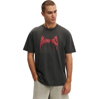 Cotton On Mens Cropped Fit Music T-Shirt in Faded Slate Blink 182 - at Nordstrom, Size Xx-Large