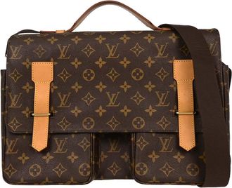 Louis Vuitton Broadway Bag Monogram Canvas Brown Canvas Handbag (Pre-Owned)