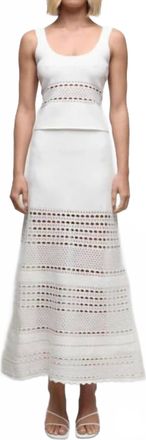 SIMKHAI Fitzgerald Knit Tank In White