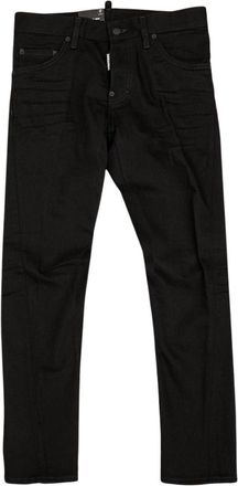 Dsquared2 Mens Sexy Twist Black Jeans Cotton - Size 32 (Waist)