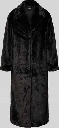 Only Regular Fit Webpelzmantel mit Reverskragen Modell MEAGAN in Black, Größe XL