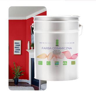 OEM Pintura Cer&aacute;mica Para Paredes, Lavable, Roja, 10 L, Tienda De F&aacute;brica