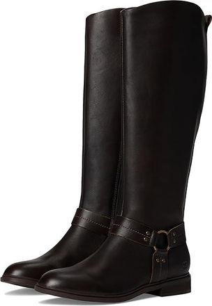 Lucky Brand Hamila O-Ring Harness Boots Womens Boots Cappuccino : 5.5 B - Medium, Leather