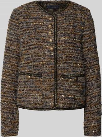 White Label Blazer in Bouclé-Optik in Gold, Größe 34