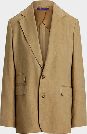 Ralph Lauren Collection Russell Silk-Linen Twill Jacket