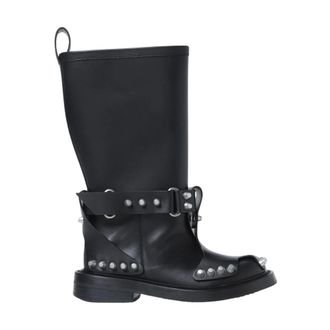 Alexander Wang Alexander Wang, High Boots, female, Black, Size: 6 US Studded Leather Boots
