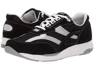 SAS Tour Mesh Comfort Walking Sneaker Womens Shoes Black/Silver : 10.5 WW - Double Wide (D), Textile/Suede