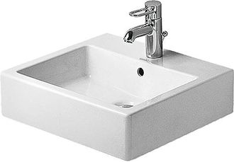 Duravit Duravit - Vero Lavabo Con Rebosadero Piso Para Grifer&iacute;a 500x470mm Geschl 1 Orificio Para Grifer&iacute;a Blanco