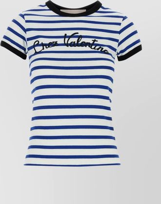 Valentino Garavani embroidered logo cotton t-shirt