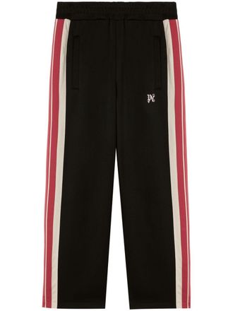 Palm Angels monogram-embroidered track pants - Black